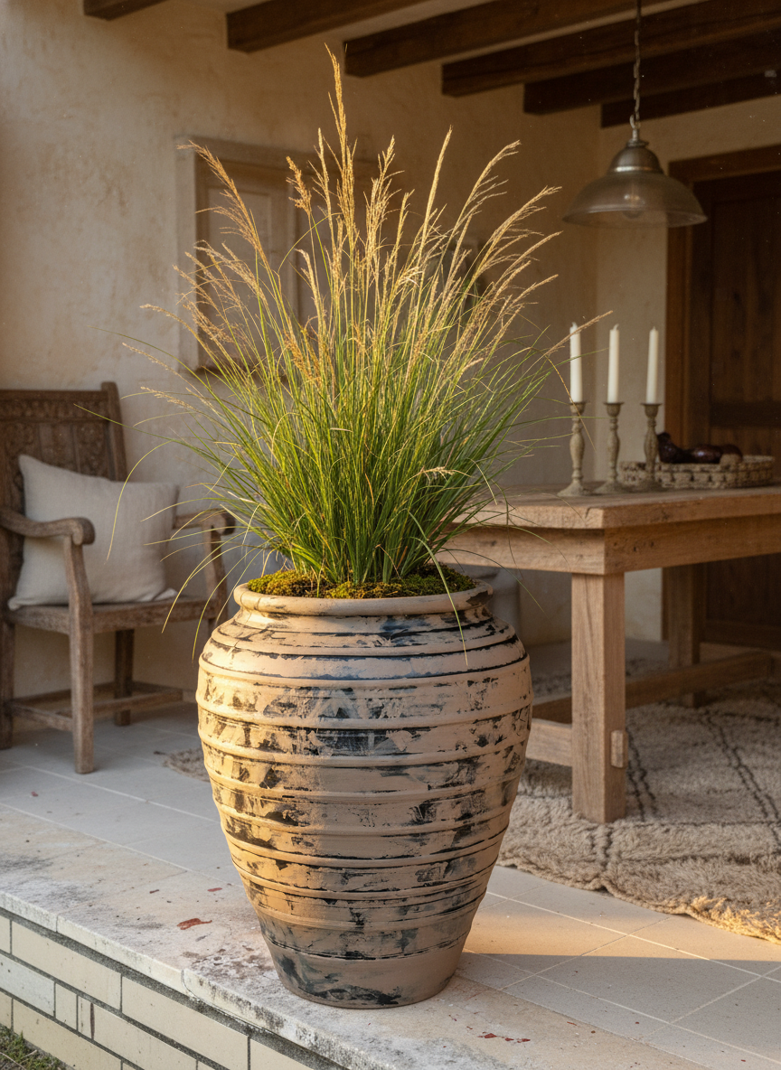 Vaso terracota artesanal Marua B feito à mão Portugal, decoração wabi-sabi, minimalista, rústico, mediterrânico, e outras. Decoração e design de interiores; decoração e design biofílico;