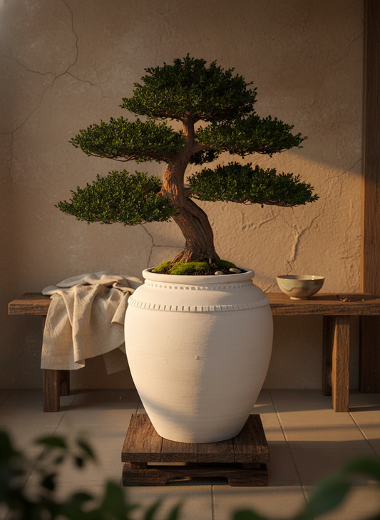 Vaso terracota artesanal Luma C feito à mão Portugal, decoração wabi-sabi, minimalista, rústico, mediterrânico, Japandi e farmehouse. Decoração e design de interiores; decoração e design biofílico;