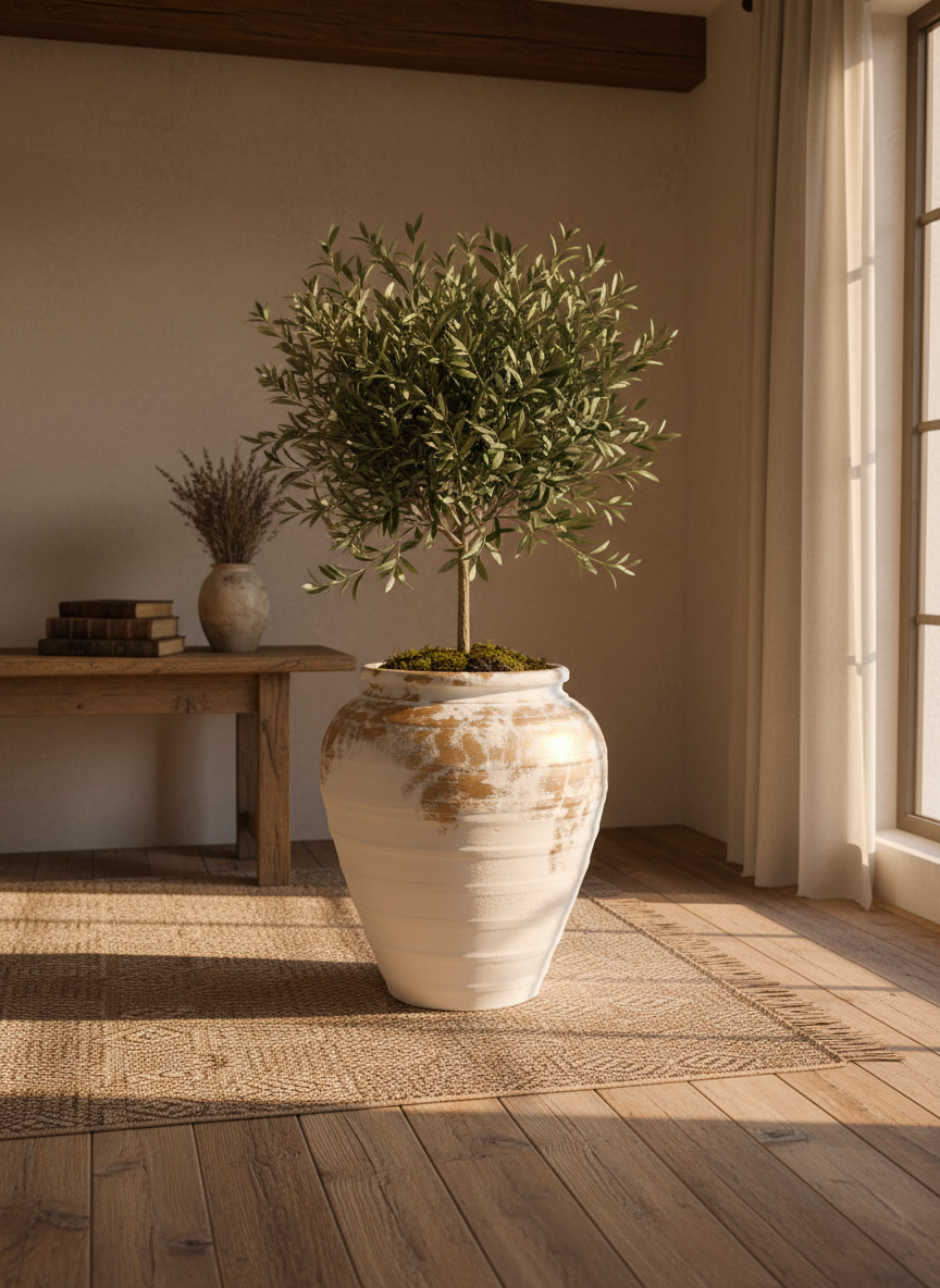 Vaso terracota artesanal Marua J, feito à mão Portugal. Decoração sustentável nos Estilos: cottage, wabi-sabi, minimalista, rústico, mediterrânico, e outras. Design de interiores; design biofílico;