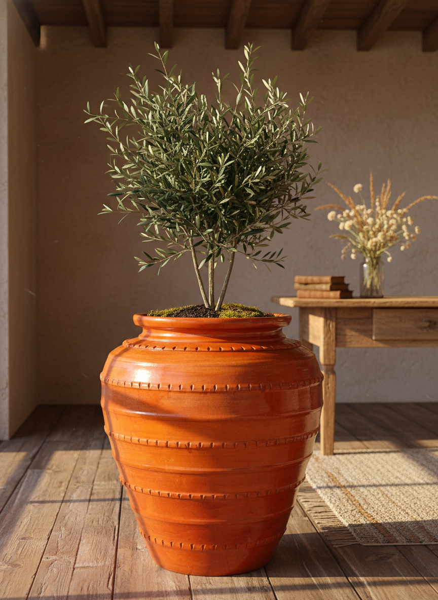 Vaso Terracota SAFI G - 45-65cm - Artesanal Português - Decoração"