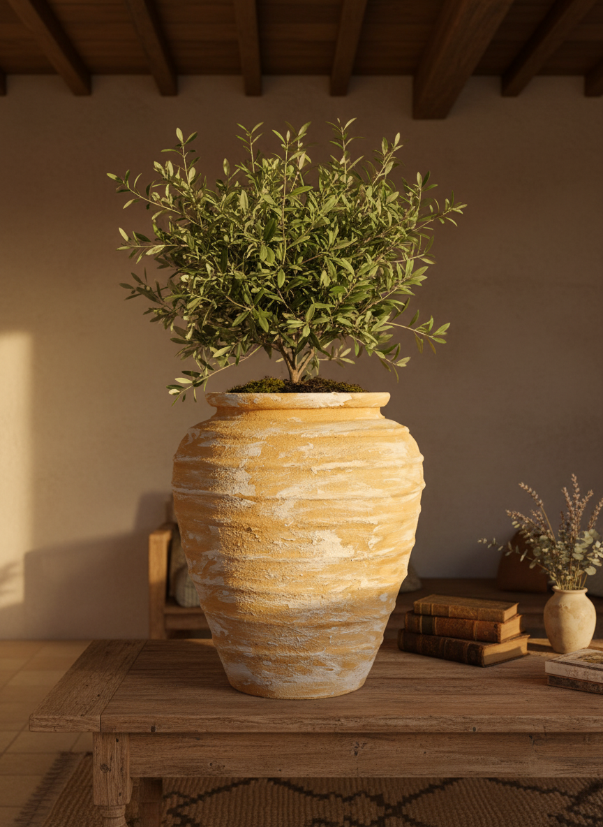 Vaso terracota artesanal Marua I, feito à mão Portugal. Decoração sustentável. Estilos cottage, wabi-sabi, minimalista, rústico, mediterrânico, e outras. Design de interiores; design biofílico;