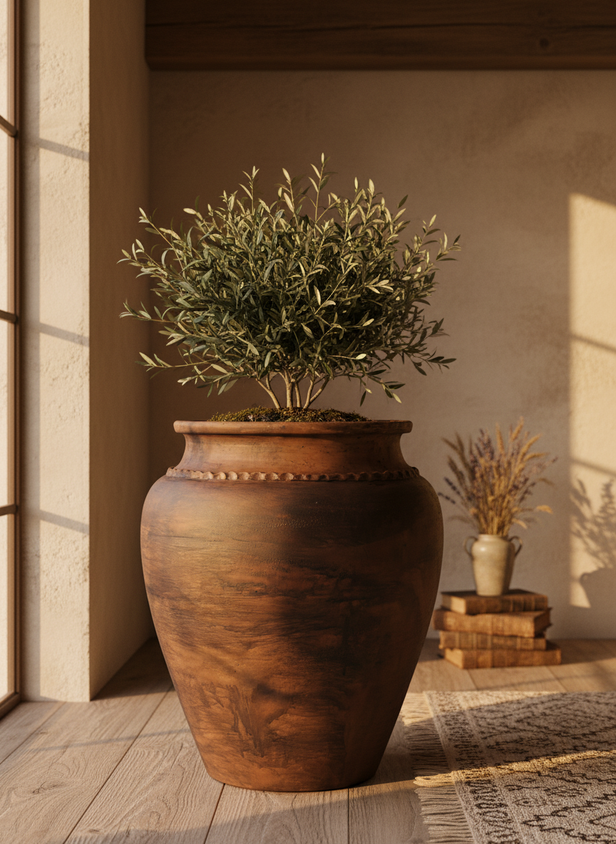 Vaso Terracota Artesanal KORA J - 45-65cm - Artesanal Português - Decoração