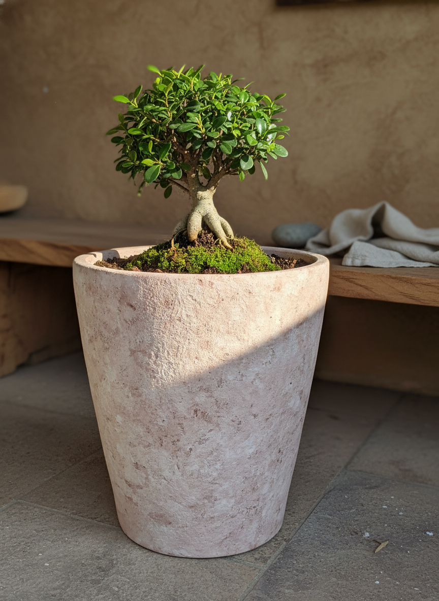 Vaso terracota artesanal EXC 6, handmade em Portugal, decoração wabi-sabi, farmhouse, Japandi, minimalista, mediterrânica, cottagecore e moderno. Decoração sustentável e design de interiores; design biofílico;