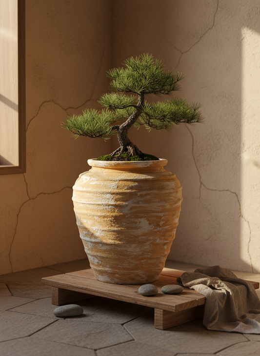 Vaso terracota artesanal Marua I, feito à mão Portugal. Decoração sustentável. EstiloS cottage, wabi-sabi, minimalista, rústico, mediterrânico, e outras. Design de interiores; design biofílico;