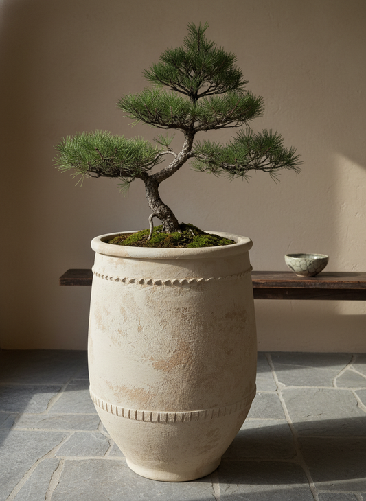 Vaso terracota artesanal Alba B feito à mão Portugal, decoração wabi-sabi, minimalista, rústico, mediterrânico, e outras. Decoração e design de interiores; decoração e design biofílico;