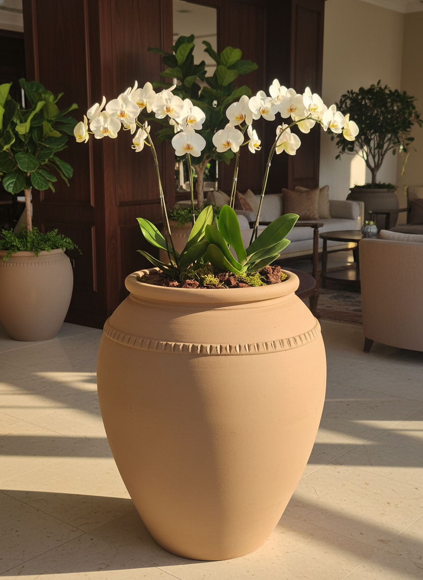 Vaso terracota artesanal Luma A feito à mão Portugal, decoração wabi-sabi, minimalista, rústico, mediterrânico, e outras. Decoração e design de interiores; decoração e design biofílico;