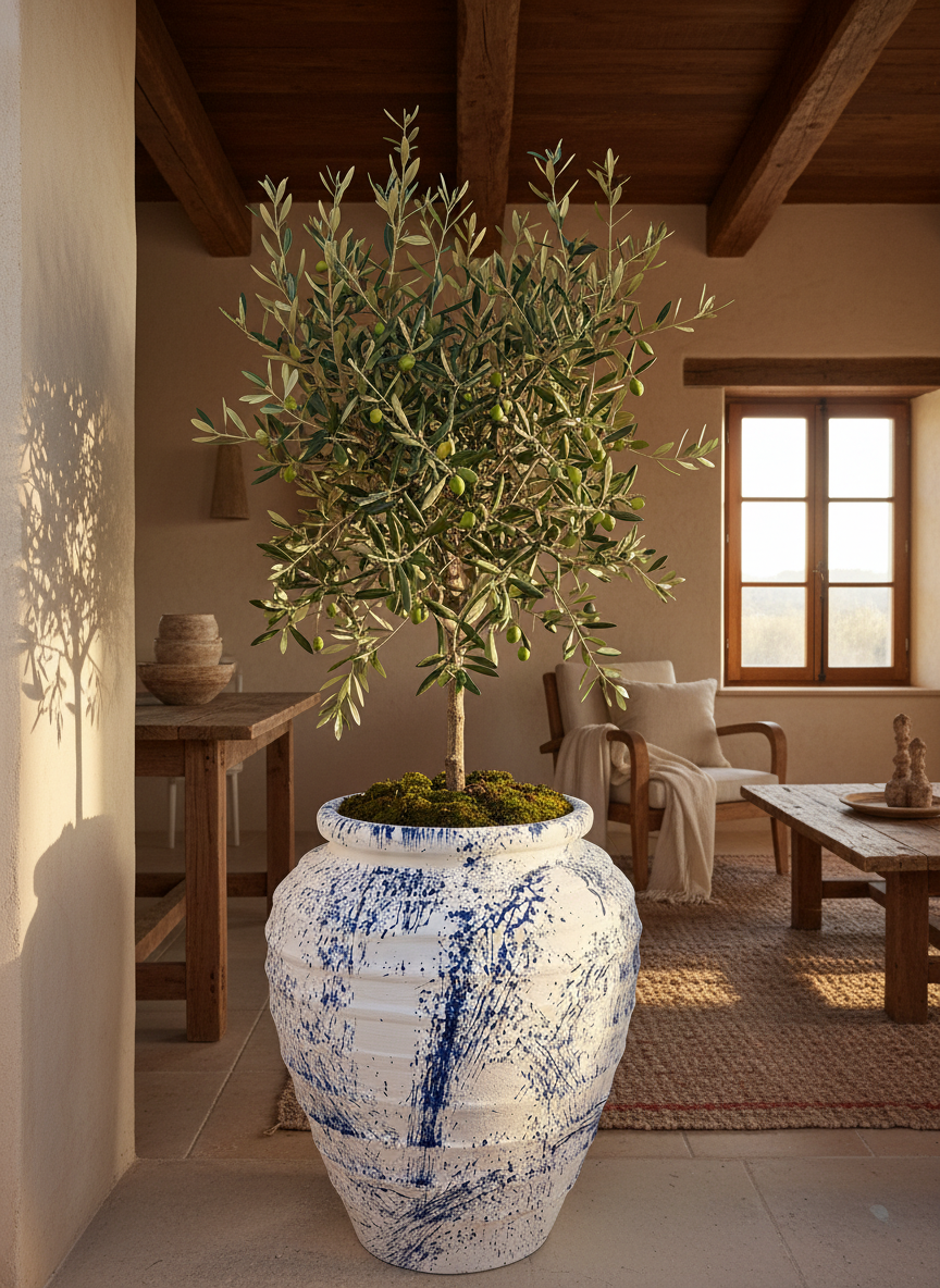 Vaso terracota artesanal feito à mão em Portugal, decoração Japandi, minimalista, rústico, mediterrânico, farmhouse, modern decor. Decoração e design de interiores; decoração e design biofílico;