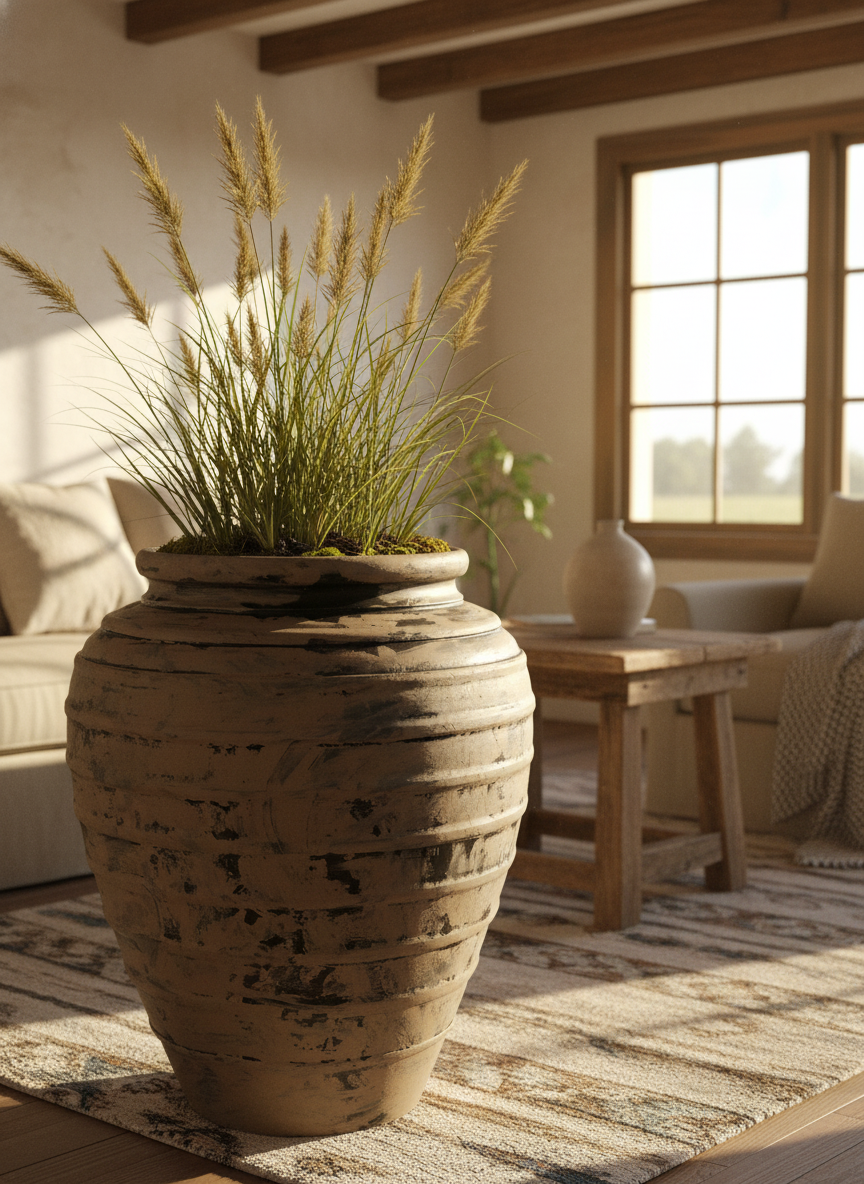 Vaso terracota artesanal Marua B feito à mão Portugal, decoração wabi-sabi, minimalista, rústico, mediterrânico, e outras. Decoração e design de interiores; decoração e design biofílico; 