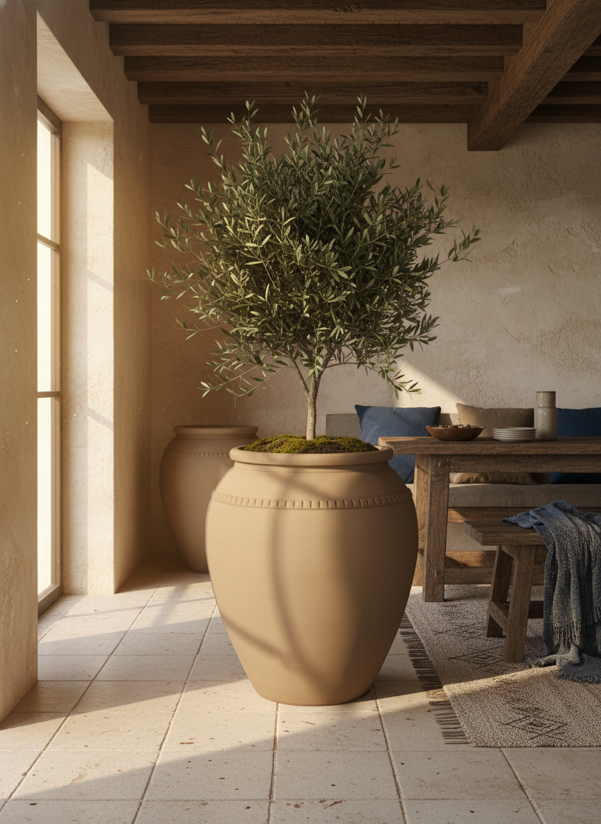 Vaso terracota artesanal Luma A feito à mão Portugal, decoração wabi-sabi, minimalista, rústico, mediterrânico, e outras. Decoração e design de interiores; decoração e design biofílico;