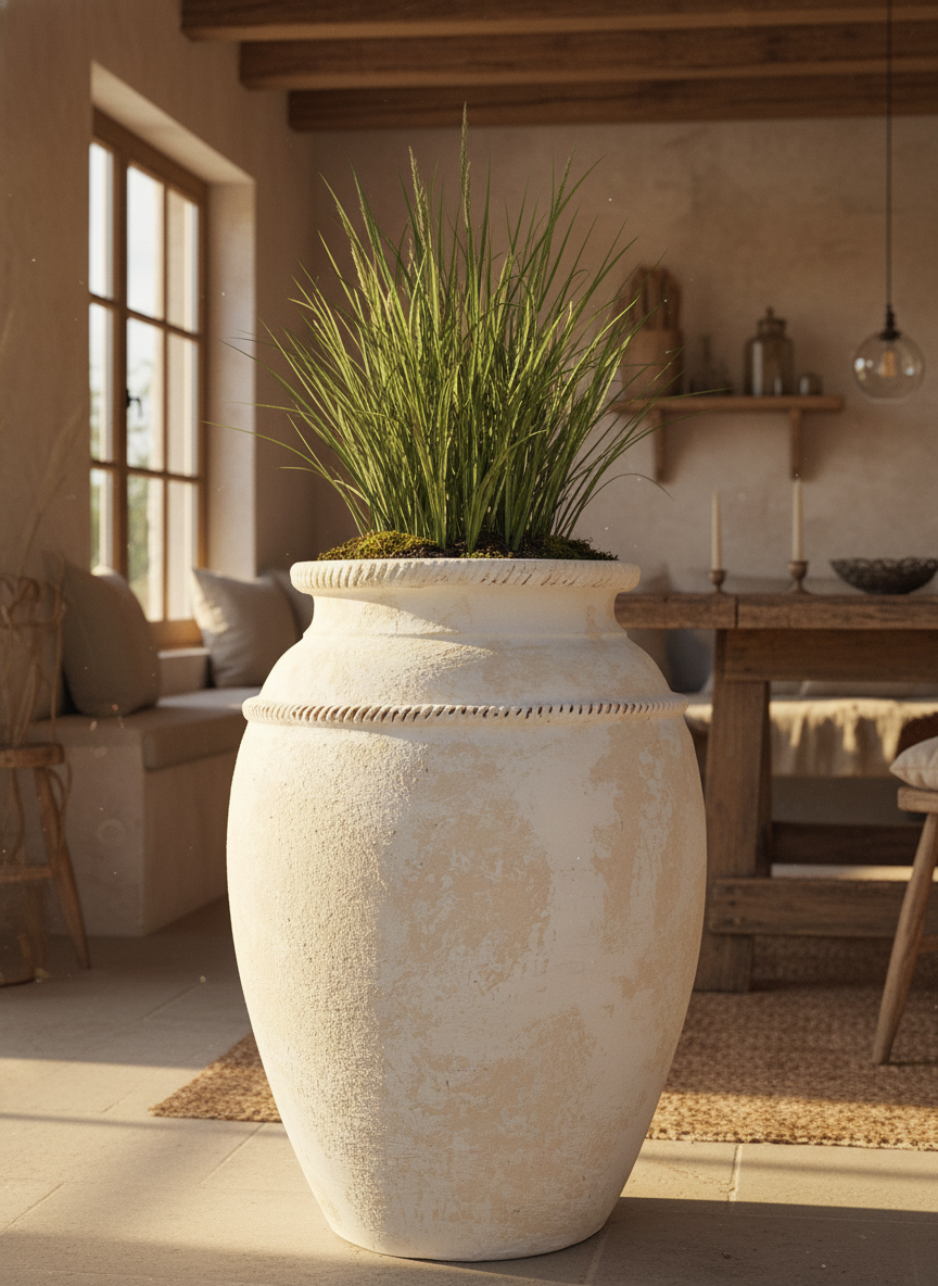 Vaso terracota artesanal Tamar A feito à mão Portugal, decoração wabi-sabi, minimalista, rústico, mediterrânico, e outras. Decoração e design de interiores; decoração e design biofílico; 