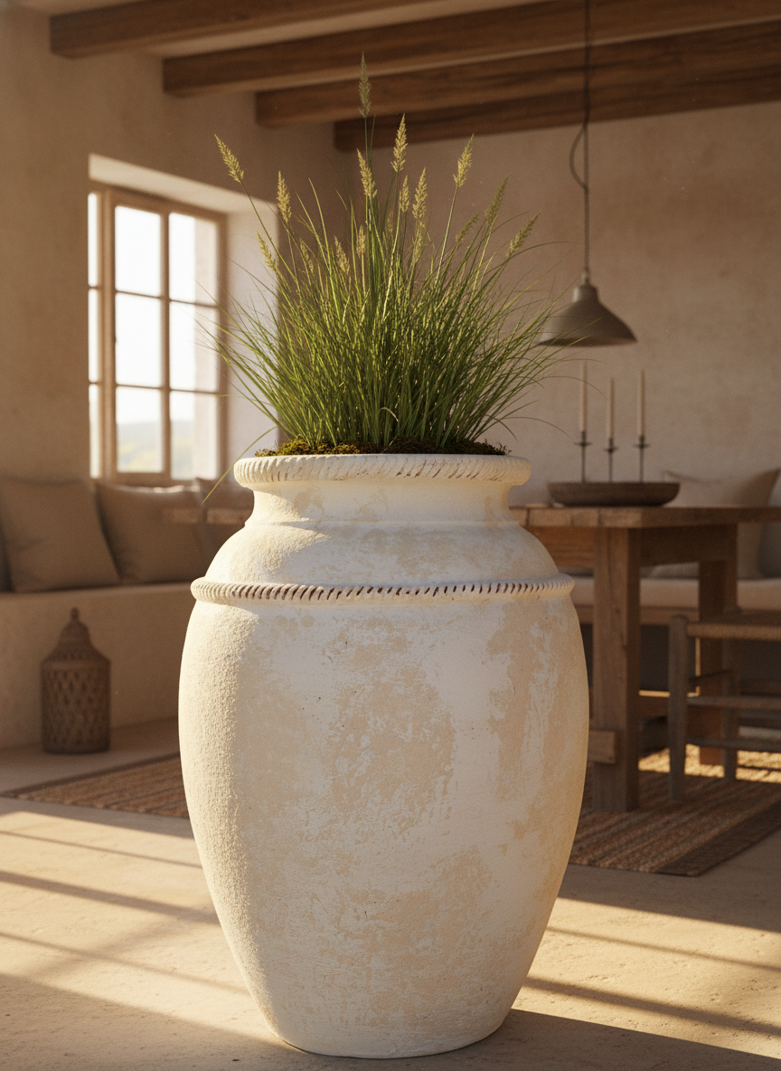 Vaso terracota artesanal Tamar A feito à mão Portugal, decoração wabi-sabi, minimalista, rústico, mediterrânico, e outras. Decoração e design de interiores; decoração e design biofílico; 