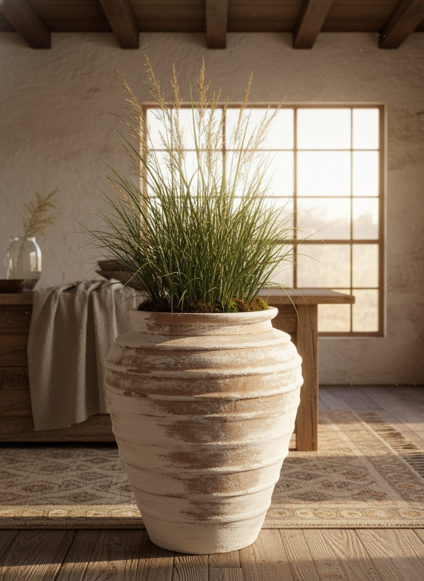 Vaso terracota artesanal Marua D feito à mão Portugal, decoração wabi-sabi, minimalista, rústico, mediterrânico, e outras. Decoração e design de interiores; decoração e design biofílico;