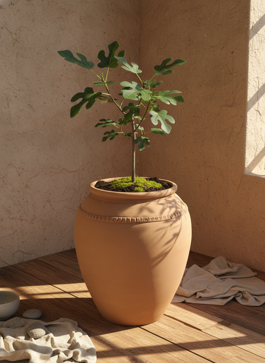 Vaso terracota artesanal Luma A feito à mão Portugal, decoração wabi-sabi, minimalista, rústico, mediterrânico, e outras. Decoração e design de interiores; decoração e design biofílico;