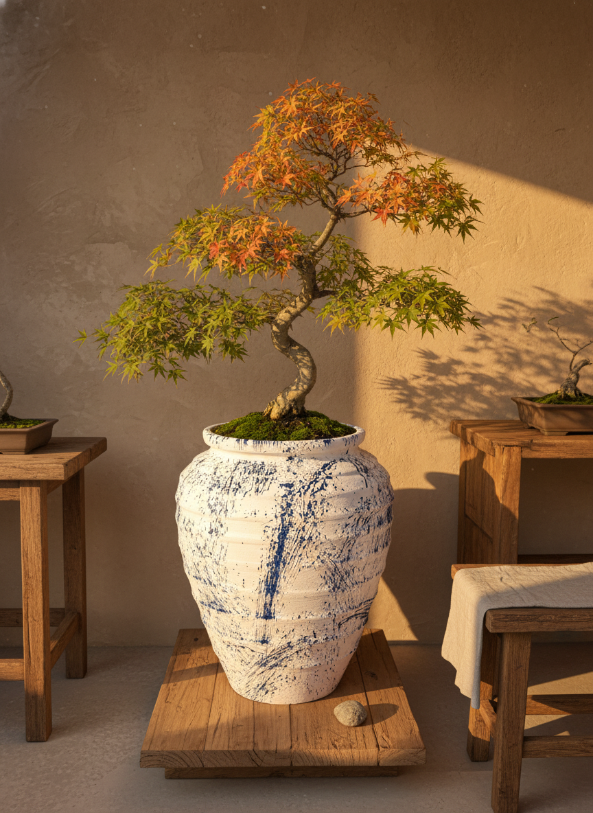 Vaso terracota artesanal feito à mão em Portugal, decoração Japandi, minimalista, rústico, mediterrânico, farmhouse, modern decor. Decoração e design de interiores; decoração e design biofílico;