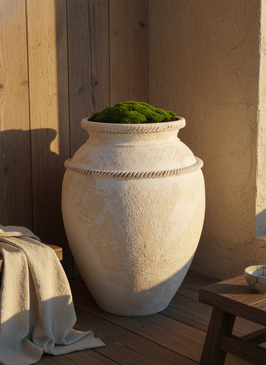 Vaso Terracota TAMAR A - 37-45cm - Artesanal Português - Decoração"