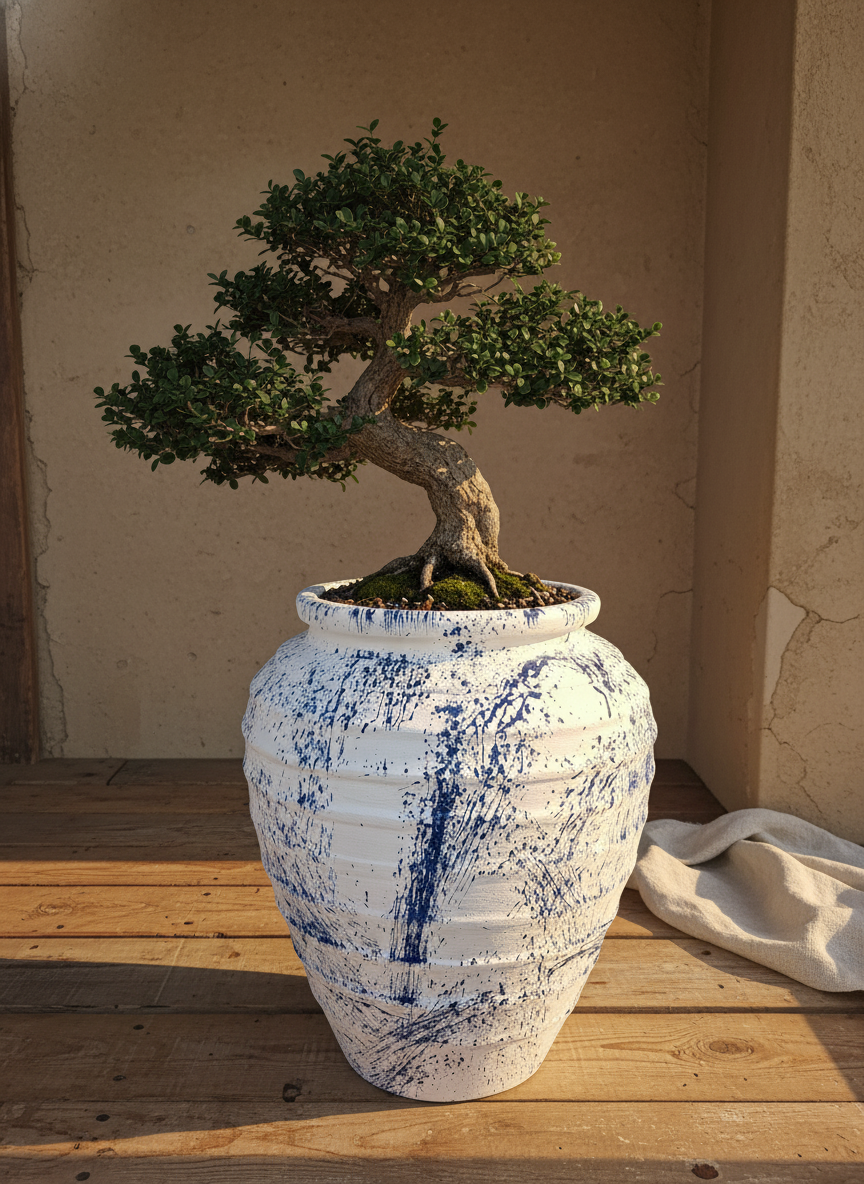 Vaso terracota artesanal feito à mão em Portugal, decoração Japandi, minimalista, rústico, mediterrânico, farmhouse, modern decor. Decoração e design de interiores; decoração e design biofílico;