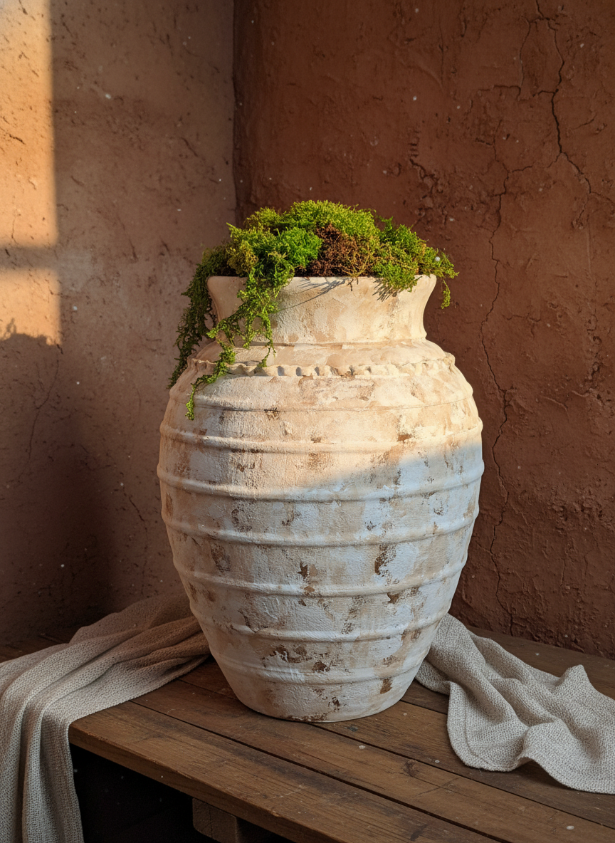 Vaso terracota artesanal Exclusivo 1 feito à mão Portugal, decoração wabi-sabi, minimalista, rústico, mediterrânico, e outras. Decoração e design de interiores; decoração e design biofílico;