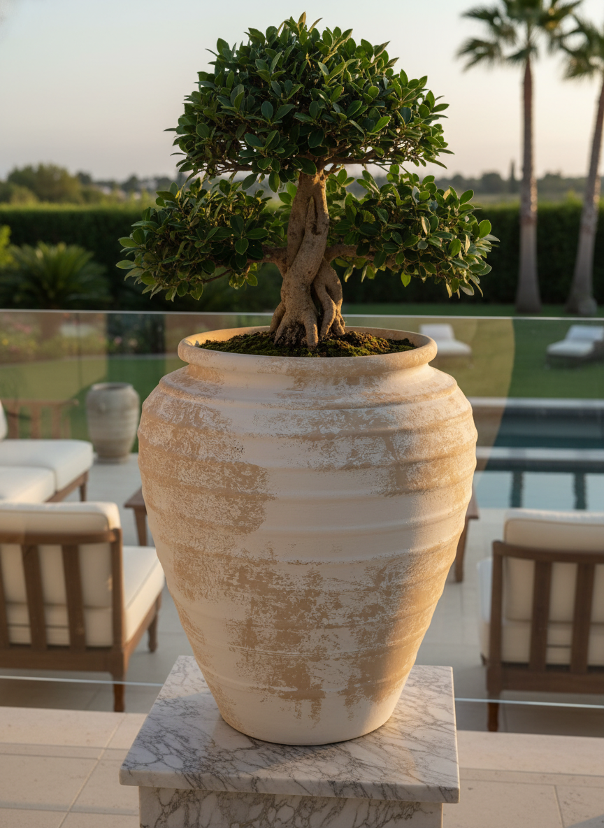 Vaso terracota artesanal Marua G, feito à mão Portugal. Estilo wabi-sabi, minimalista, rústico, mediterrânico, e outras. Decoração sustentável e design de interiores; design biofílico;