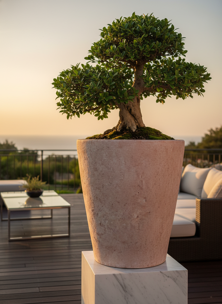 Vaso terracota artesanal  EXC 6, handmade em Portugal, decoração wabi-sabi, farmhouse, Japandi, minimalista, mediterrânica, cottagecore e moderno. Decoração sustentável e design de interiores; design biofílico;