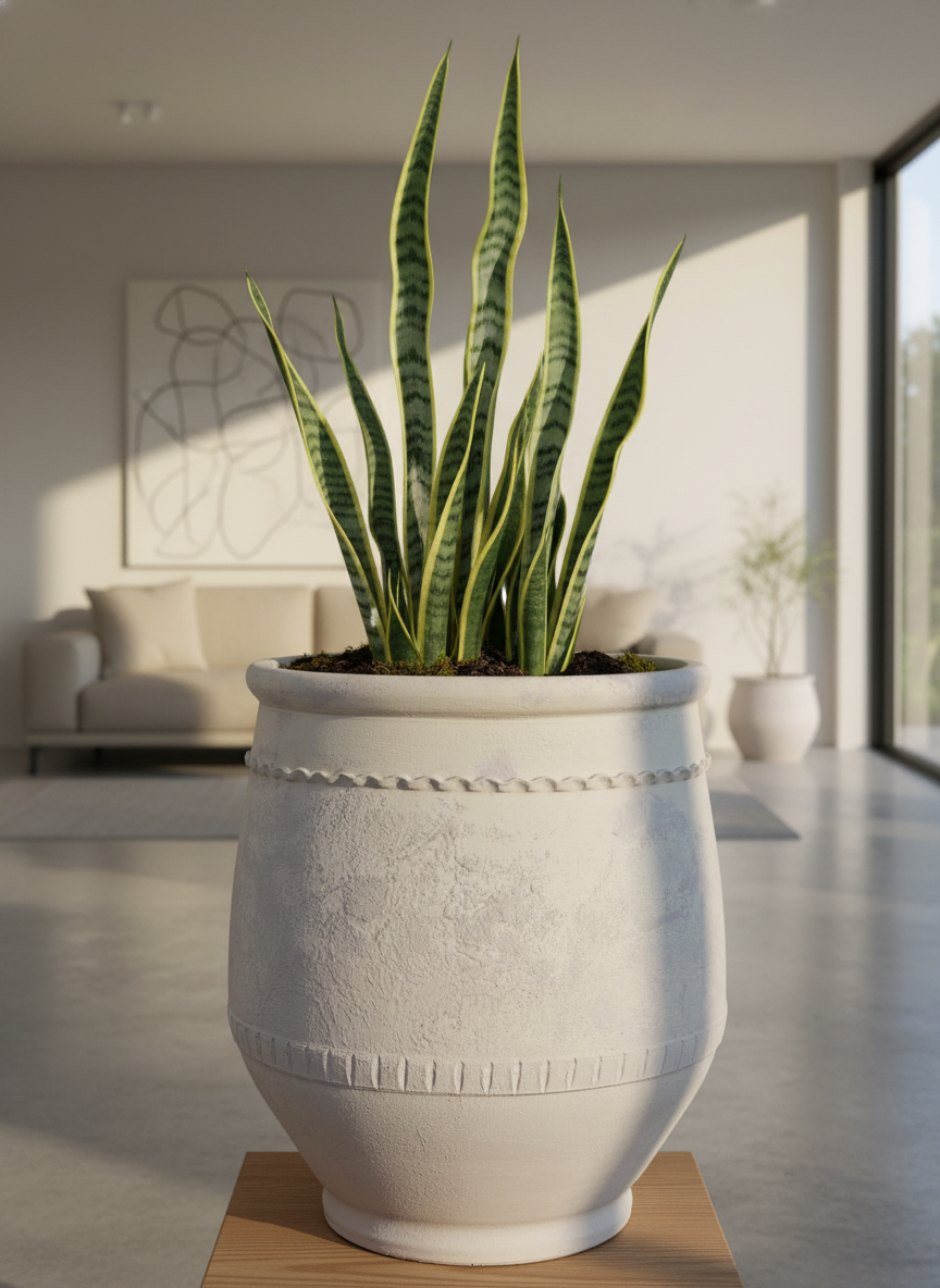 Vaso terracota artesanal Alba G feito à mão Portugal. Decoração Wabi-sabi, minimalista, rústico, farmhouse e moderno. Design de interiores; design biofílico; decoração sustentável.