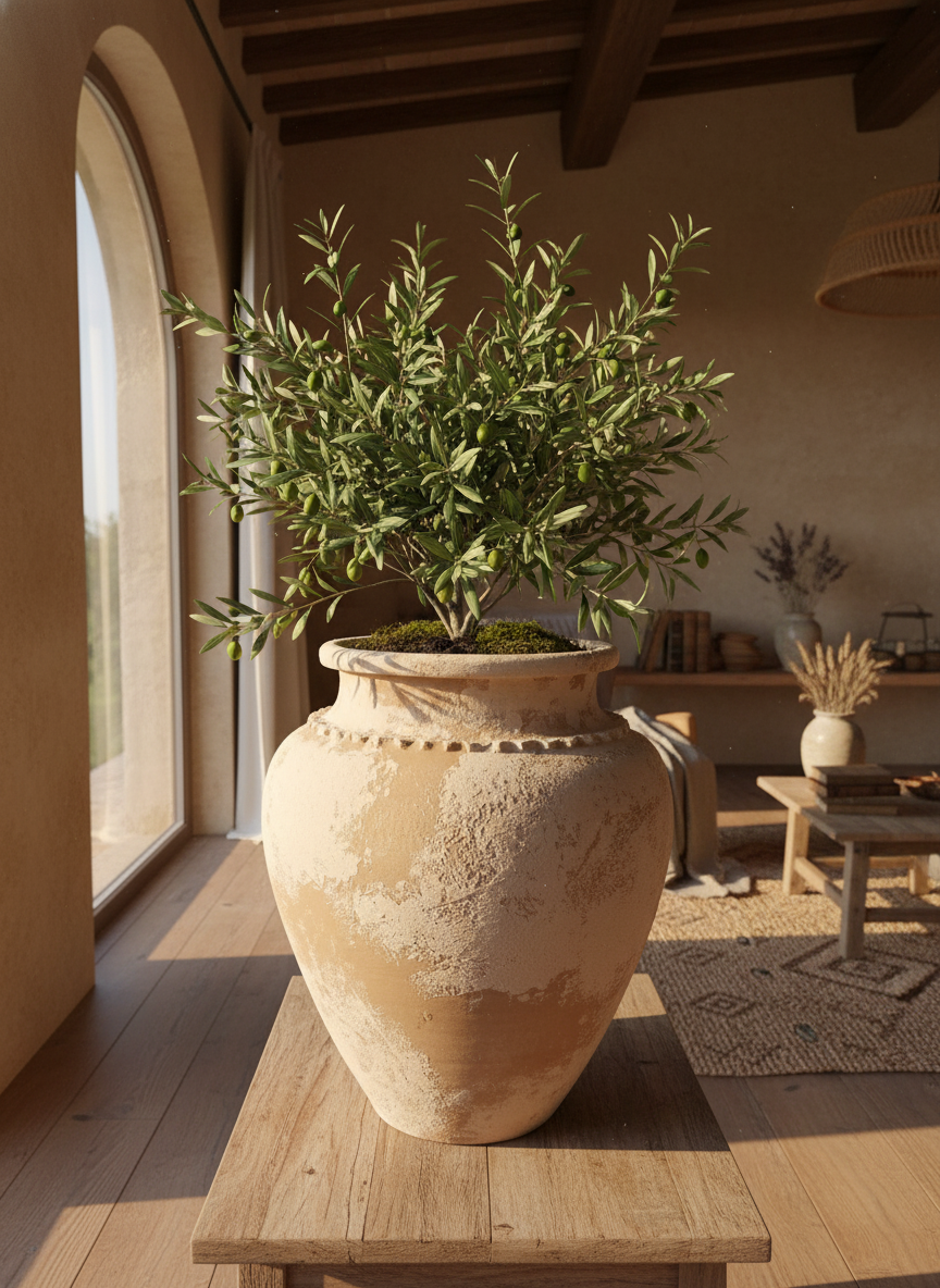 Vaso Terracota Artesanal KORA H - 45-65cm - Artesanal Português - Decoração