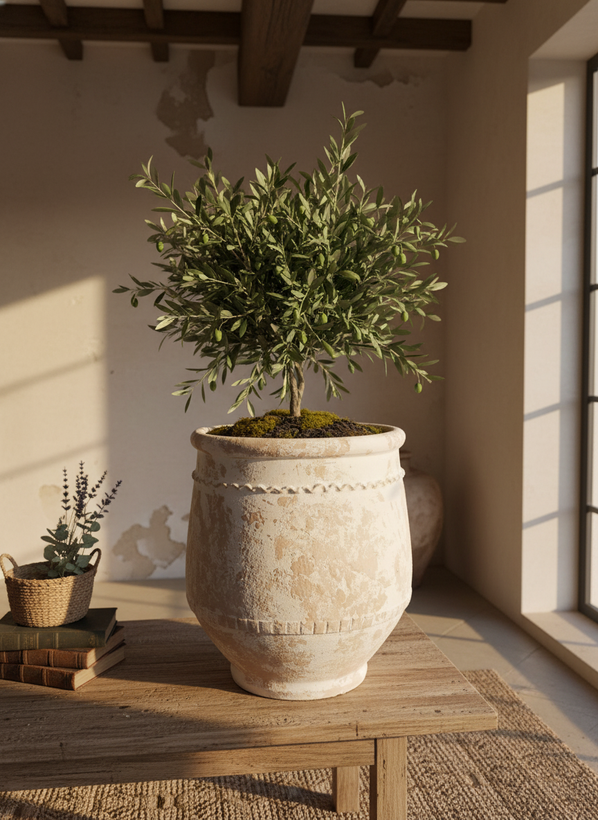 Vaso terracota artesanal Alba F feito à mão Portugal. Decoração Wabi-sabi, minimalista, rústico, farmhouse e moderno. Decoração e design de interiores; design biofílico; decoração sustentável.