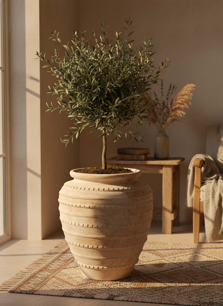 Vaso terracota artesanal Marua A feito à mão Portugal, decoração wabi-sabi, minimalista, rústico, mediterrânico, e outras. Decoração e design de interiores; decoração e design biofílico; 