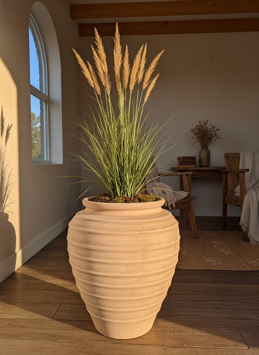 Vaso terracota artesanal Marua F, feito à mão Portugal, decoração wabi-sabi, minimalista, rústico, mediterrânico, e outras. Decoração sustentável e design de interiores; design biofílico;