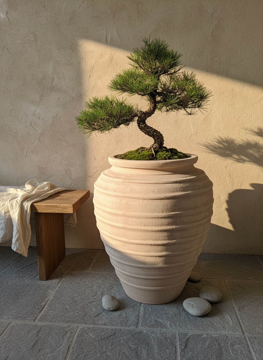 Vaso terracota artesanal Marua F, feito à mão Portugal, decoração wabi-sabi, minimalista, rústico, mediterrânico, e outras. Decoração sustentável e design de interiores; design biofílico;