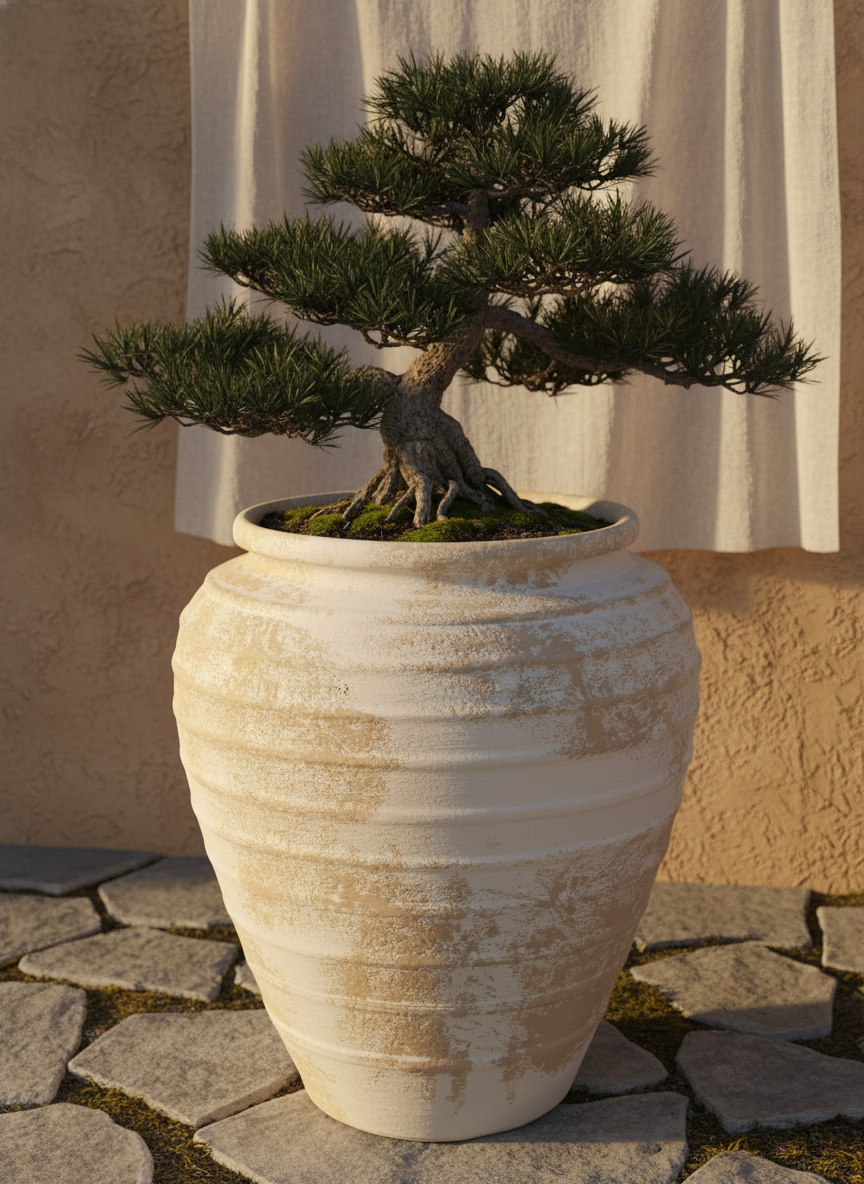 Vaso terracota artesanal Marua G, feito à mão Portugal. Estilo wabi-sabi, minimalista, rústico, mediterrânico, e outras. Decoração sustentável e design de interiores; design biofílico;