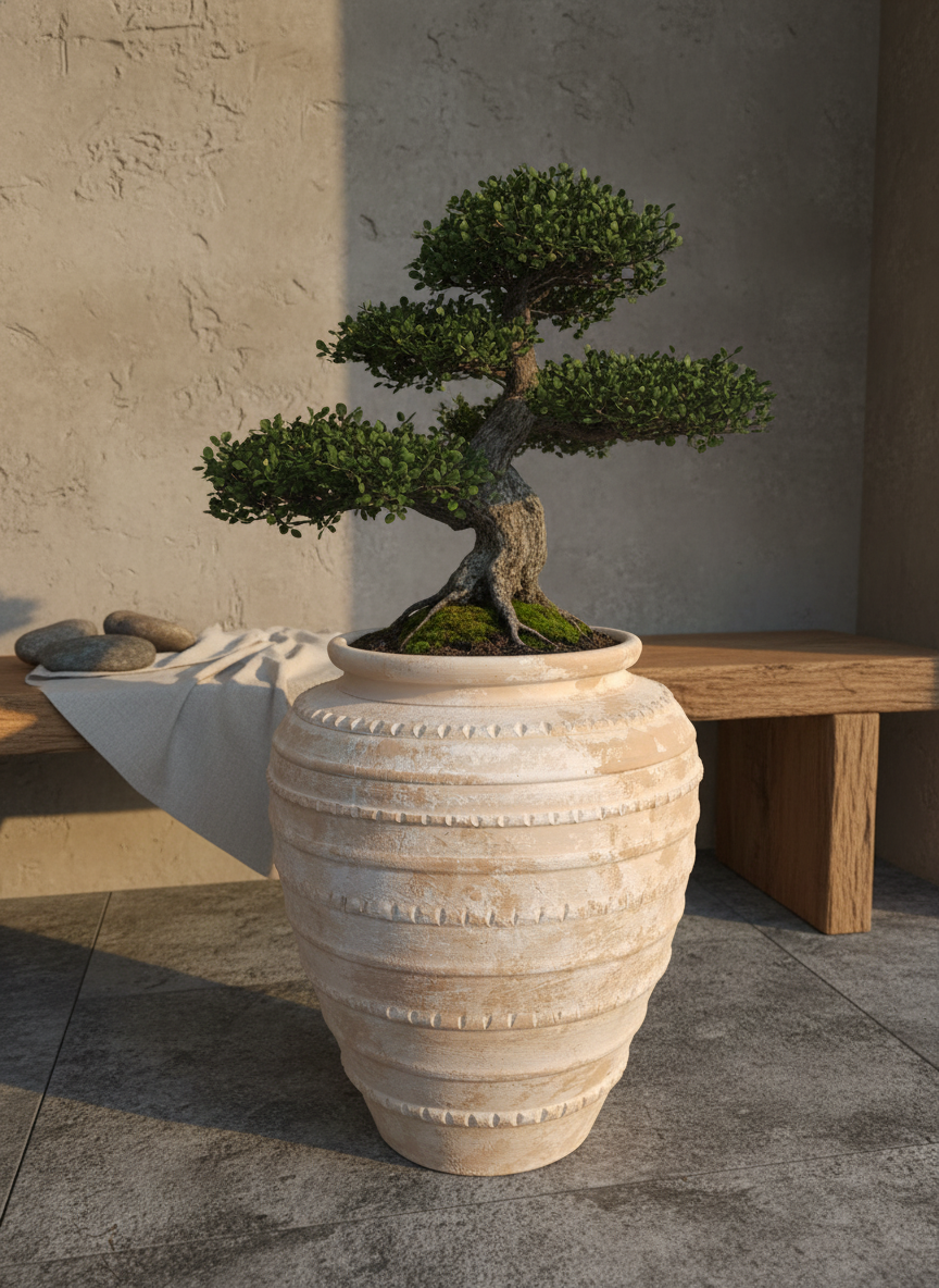 Vaso terracota artesanal Marua A feito à mão Portugal, decoração wabi-sabi, minimalista, rústico, mediterrânico, e outras. Decoração e design de interiores; decoração e design biofílico; 