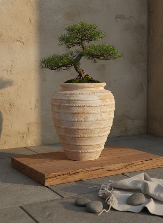 Vaso terracota artesanal Marua A feito à mão Portugal, decoração wabi-sabi, minimalista, rústico, mediterrânico, e outras. Decoração e design de interiores; decoração e design biofílico; 