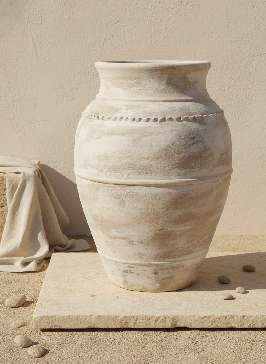 Vaso terracota artesanal LAMOUR D feito à mão Portugal. Decoração sustentável; Decoração e design de interiores; decoração e design biofílico; Decoração minimalista, wabi-sabi, rústica, mediterrânico e farmehouse. 