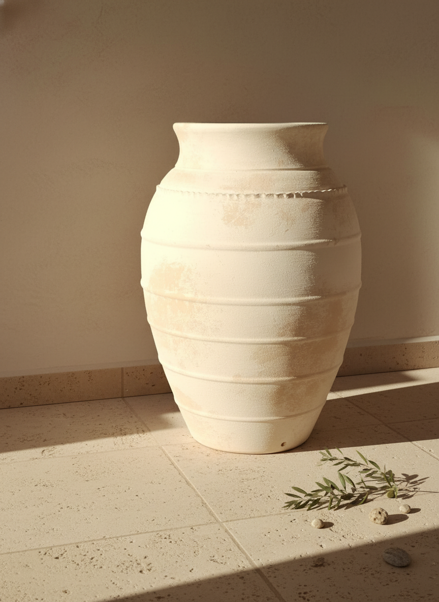 Vaso terracota artesanal LAMOUR F feito à mão Portugal. Decoração sustentável;decoração e design biofílico; Decoração minimalista, wabi-sabi, rústica, mediterrânico e farmehouse.  Design de interiores; 