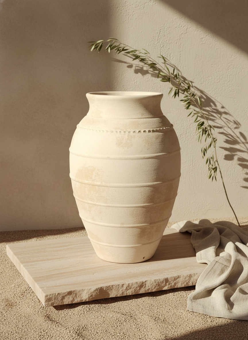 Vaso terracota artesanal LAMOUR F feito à mão Portugal. Decoração sustentável;decoração e design biofílico; Decoração minimalista, wabi-sabi, rústica, mediterrânico e farmehouse.  Design de interiores; 