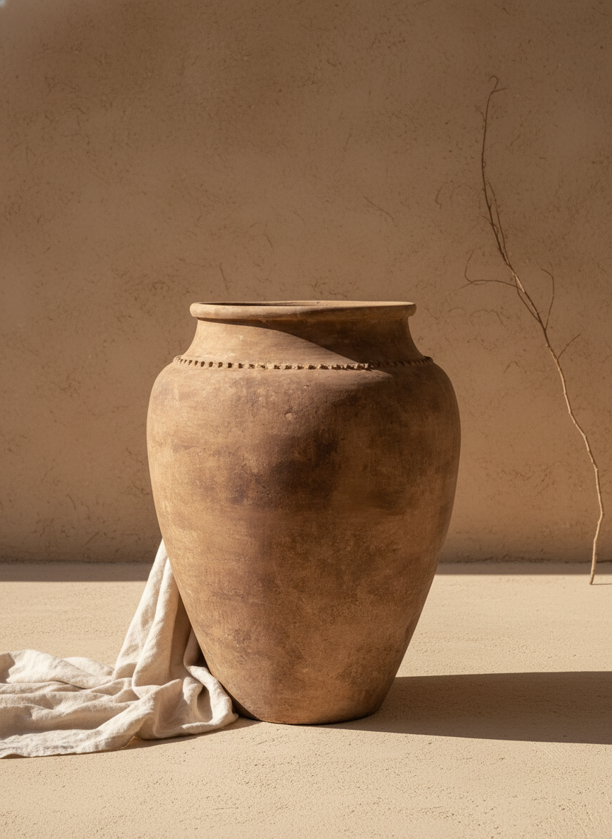 Vaso terracota artesanal RÚSTICO Y feito à mão em Portugal. decoração e design biofílico; Decoração wabi-sabi, minimalista, rústica, mediterrânica, cottagecore e farmhouse . Decoração e design de interiores; 