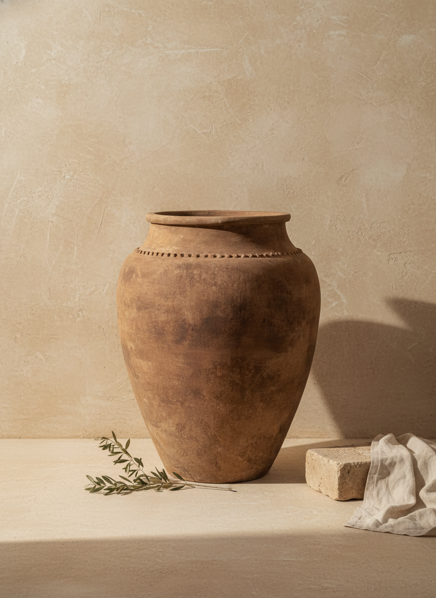 Vaso terracota artesanal RÚSTICO Y feito à mão em Portugal. decoração e design biofílico; Decoração wabi-sabi, minimalista, rústica, mediterrânica, cottagecore e farmhouse . Decoração e design de interiores; 