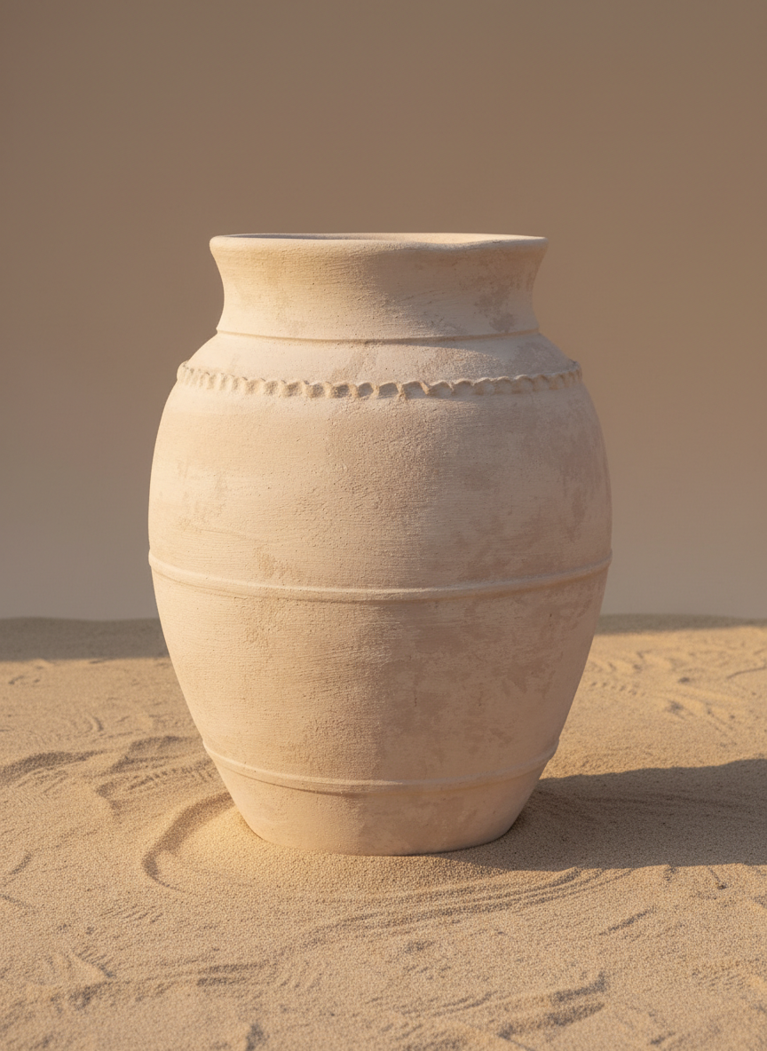Vaso terracota artesanal LAMOUR B feito à mão Portugal. Decoração minimalista, wabi-sabi, rústica, mediterrânico e farmehouse. Decoração e design de interiores; decoração e design biofílico;