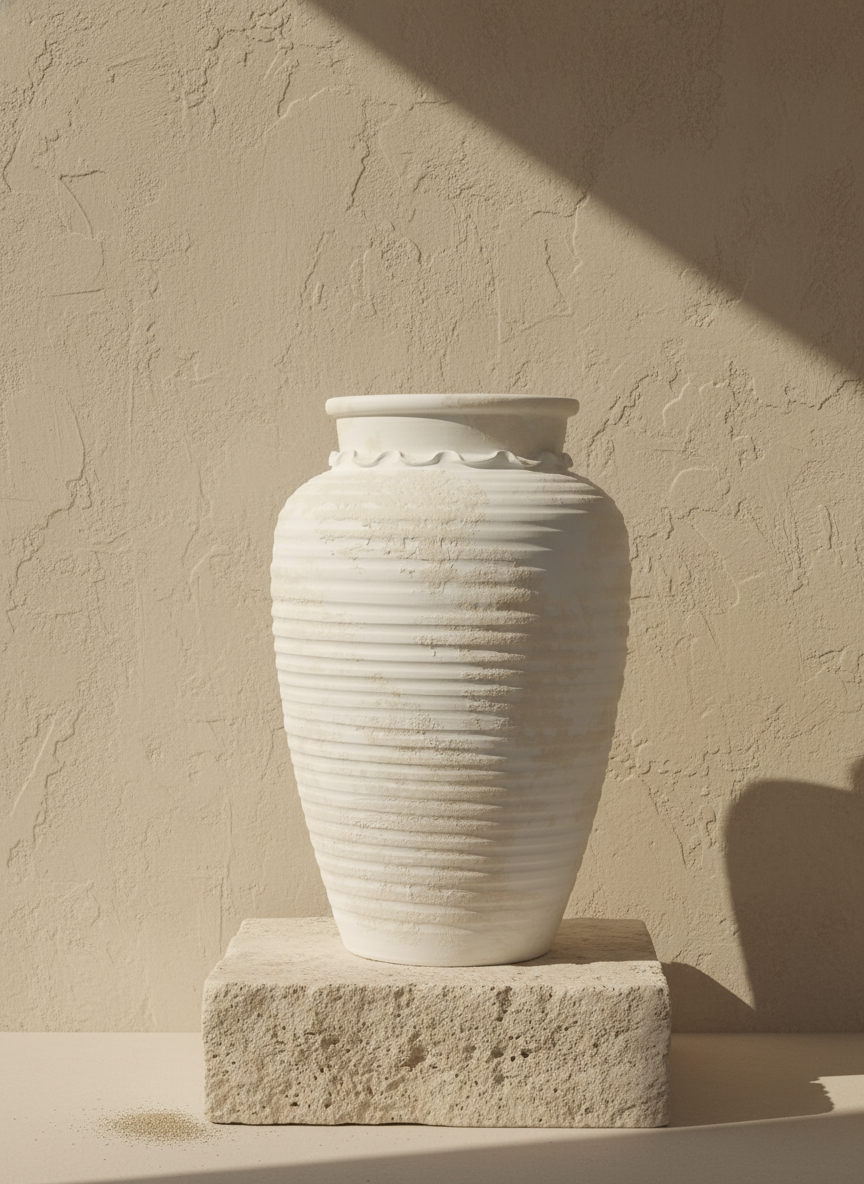 Vaso terracota artesanal EXCLUSIVO Y.2 feito à mão Portugal. Decoração sustentável; decoração e design biofílico; Decoração minimalista, wabi-sabi, rústica, mediterrânico e farmehouse.  Design de interiores; 
