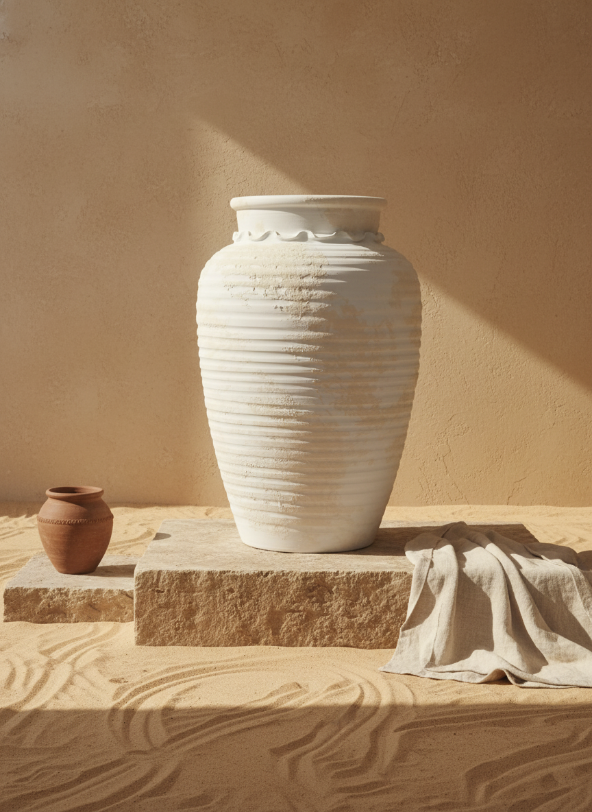 Vaso terracota artesanal EXCLUSIVO Y.2 feito à mão Portugal. Decoração sustentável; decoração e design biofílico; Decoração minimalista, wabi-sabi, rústica, mediterrânico e farmehouse.  Design de interiores; 