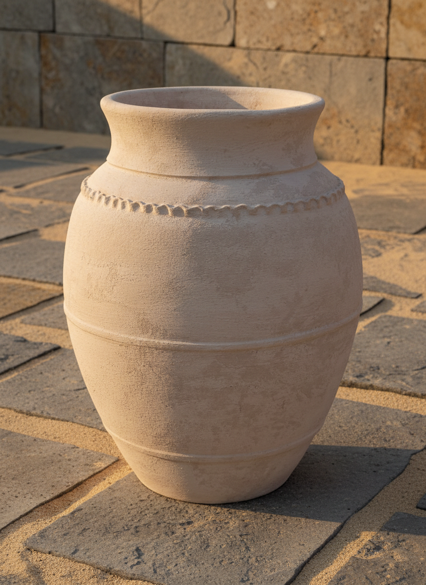 Vaso terracota artesanal LAMOUR B feito à mão Portugal. Decoração minimalista, wabi-sabi, rústica, mediterrânico e farmehouse. Decoração e design de interiores; decoração e design biofílico;