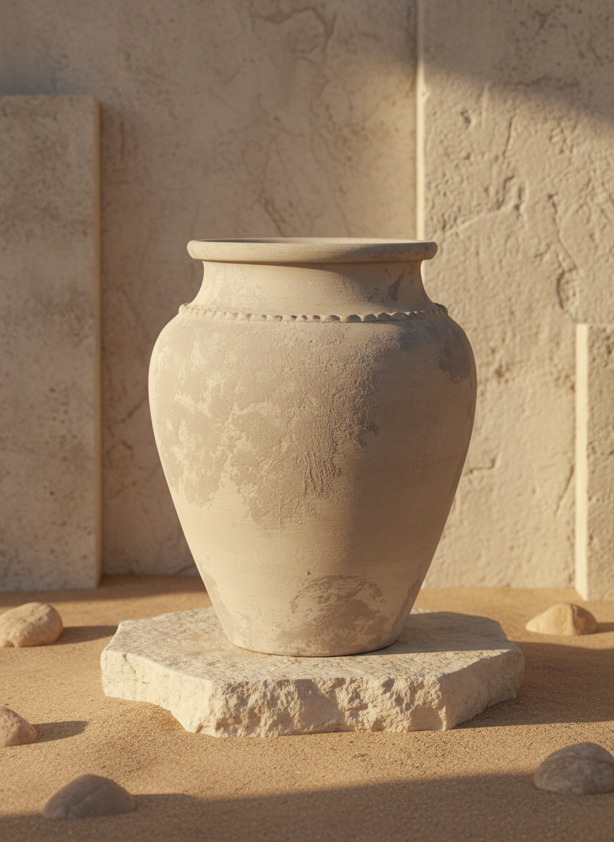 Vaso terracota artesanal Kora M,  artesanato feito em Portugal. Decoração de interiores; Design biofílico; Decoração sustentável nos estilos: Japandi, minimalista, rústico, mediterrânico, farmhouse e cottage. 