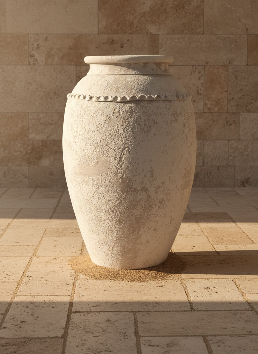 Vaso terracota artesanal Tamar E feito à mão Portugal. Design biofílico; Decoração estilo wabi-sabi, minimalista, rústico, mediterrânico, Japandi e farmehouse. Decoração de interiores; Decoração sustentável;