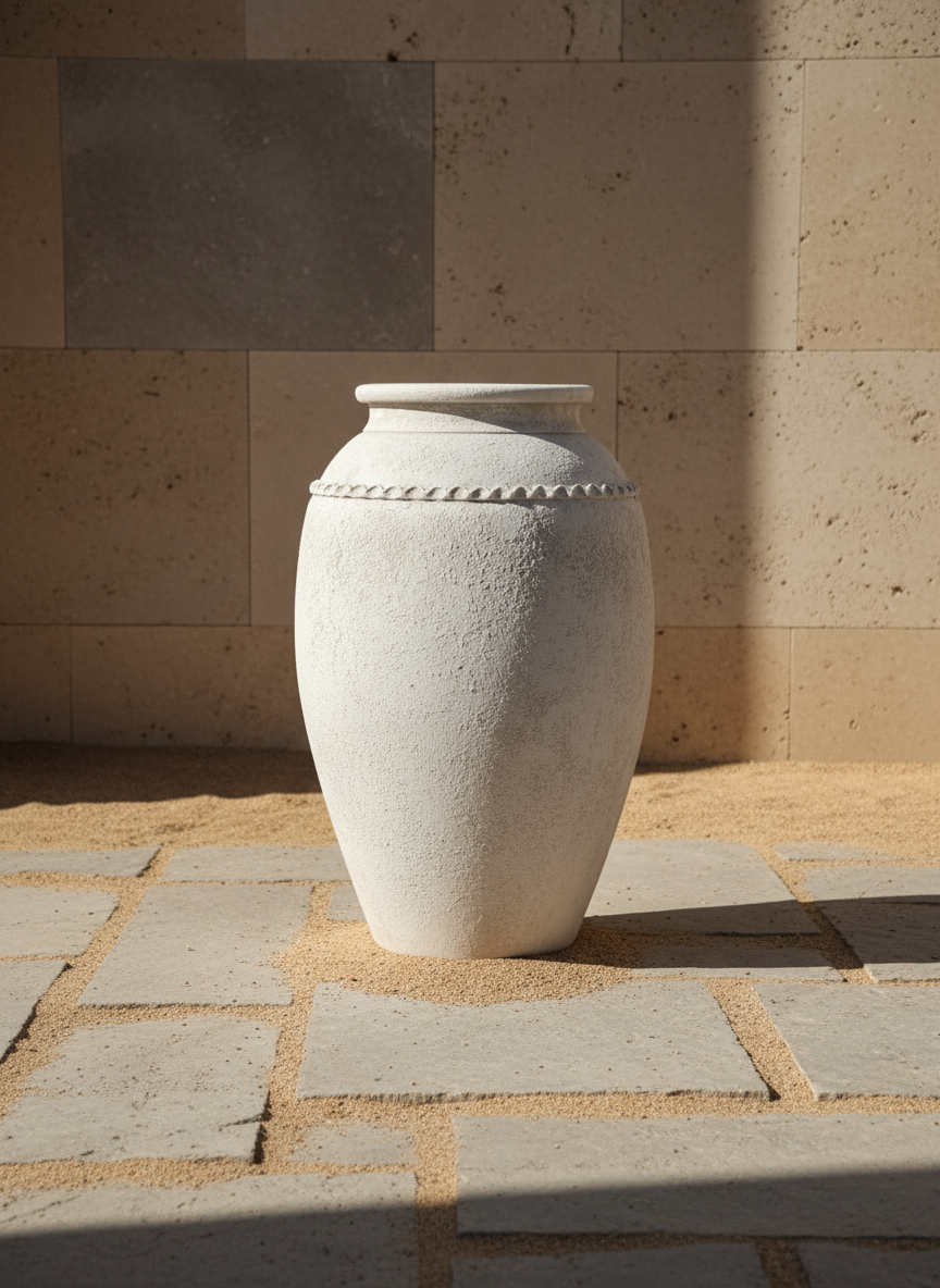 Vaso terracota artesanal Tamar E feito à mão Portugal. Design biofílico; Decoração estilo wabi-sabi, minimalista, rústico, mediterrânico, Japandi e farmehouse. Decoração de interiores; Decoração sustentável;