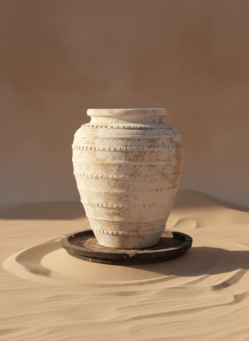Vaso terracota artesanal MARUA K, feito à mão Portugal. Decoração sustentável nos Estilos: cottage, wabi-sabi, minimalista, rústico, mediterrânico, e moderno. Design de interiores; design biofílico;