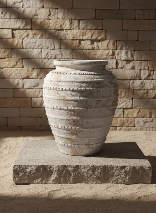 Vaso terracota artesanal MARUA K, feito à mão Portugal. Decoração sustentável nos Estilos: cottage, wabi-sabi, minimalista, rústico, mediterrânico, e moderno. Design de interiores; design biofílico;