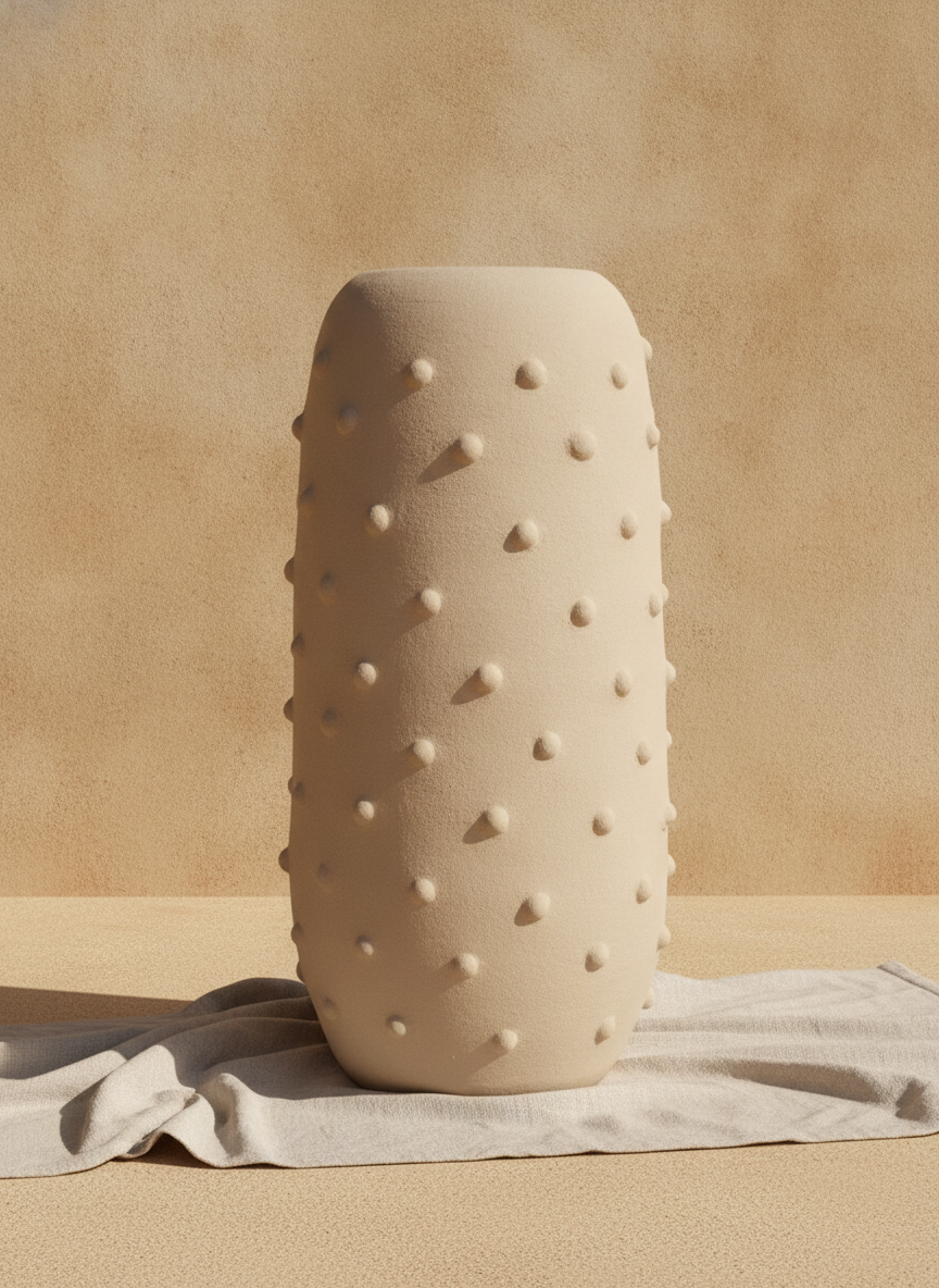 Vaso terracota artesanal  EXC 21, handmade em Portugal. Design de interiores sustentável; design biofílico. Decoração wabi-sabi, farmhouse, Japandi, minimalista, mediterrânica, cottagecore e moderno.  Decoração orgânica;