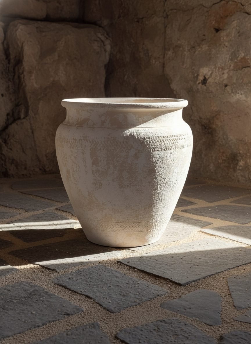 Vaso terracota artesanal Alura C made in Portugal, decoração wabi-sabi, minimalista, rústico, mediterrânico, e outras. Decoração e design de interiores; decoração e design biofílico;