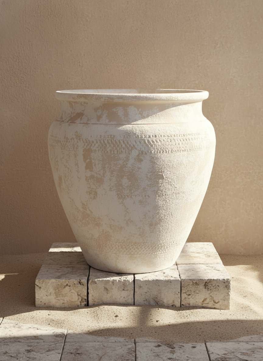 Vaso terracota artesanal Alura C made in Portugal, decoração wabi-sabi, minimalista, rústico, mediterrânico, e outras. Decoração e design de interiores; decoração e design biofílico;