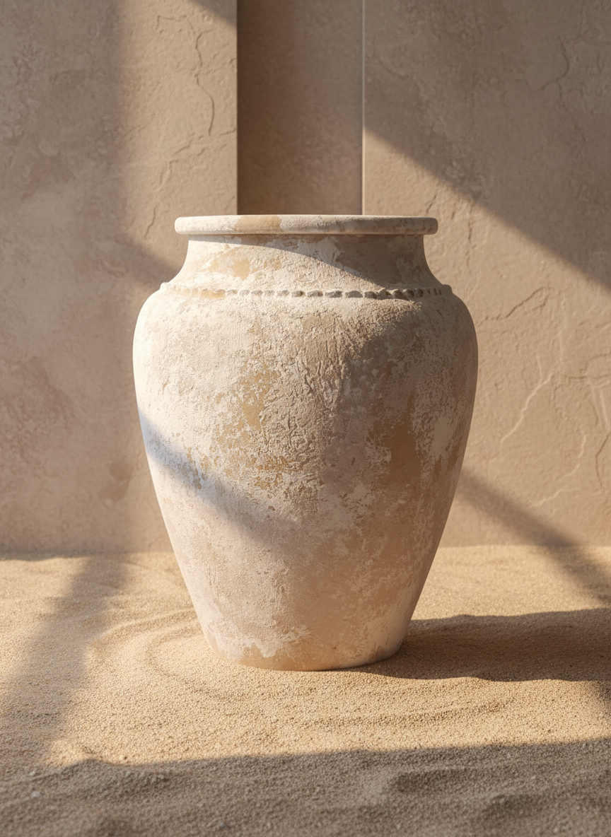 Vaso terracota artesanal Kora L,  artesanato made in em Portugal. Decoração de interiores; Design biofílico; Decoração sustentável nos estilos: Japandi, minimalista, rústico, mediterrânico, farmhouse e cottage. 